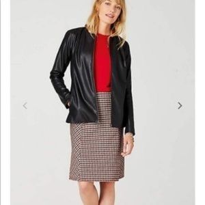 J. Jill Faux Leather Jacket XSP